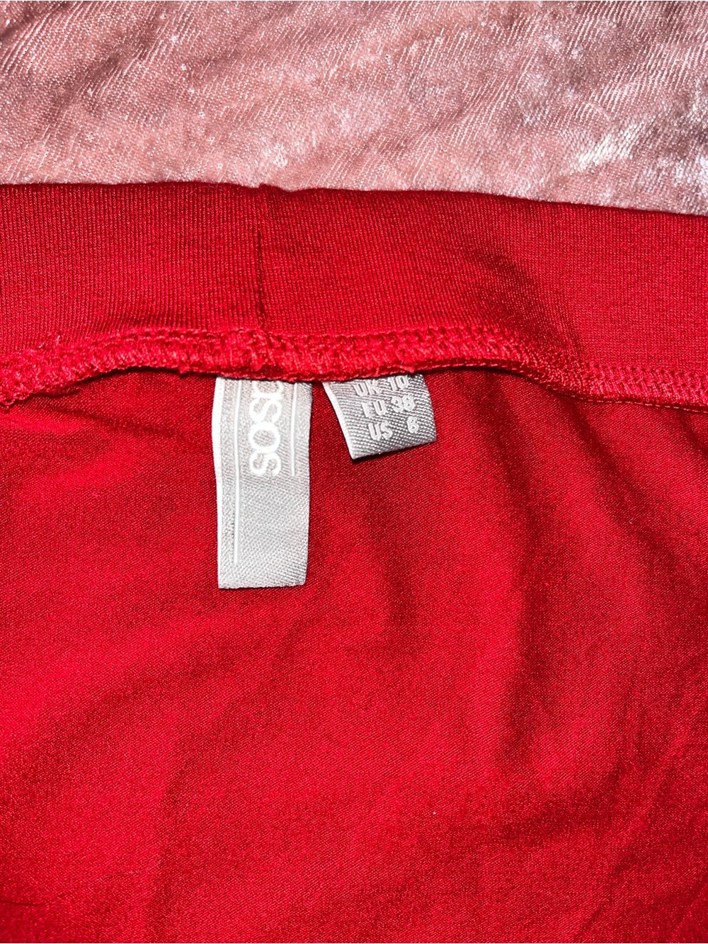 ASOS Red Ruffle-Hem Mini Skirt - Picture 3 of 3